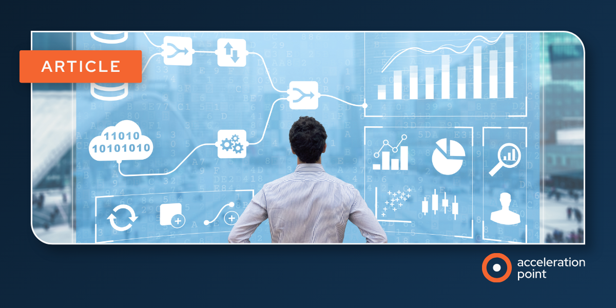 A professional reviews floating data dashboards, representing KOL social monitoring that turns social listening into Medical Affairs insight.