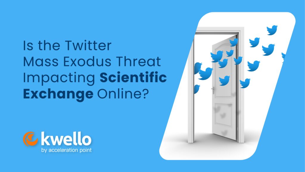 Is the Twitter Mass Exodus Threat Impacting Scientific Exchange Online?